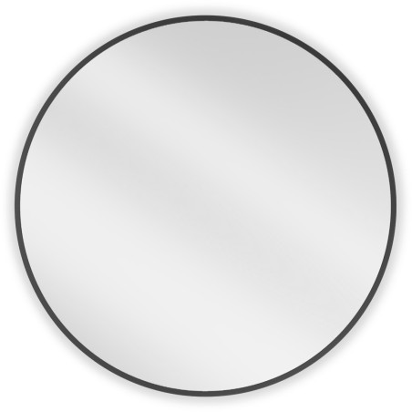 Mexen Loft lustro łazienkowe okragłe 70 cm, rama czarna - 9850-070-070-000-70