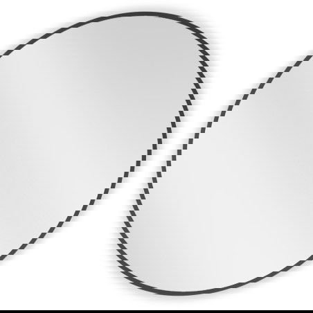 Mexen Loft ronde Buedzësspigel 75 cm, schwaarze Rumm - 9850-075-075-000-70