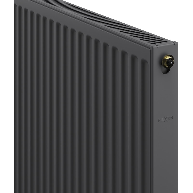 Mexen CV11 plaatradiator 400 x 1600 mm, onderste aansluiting, 1037 W, antraciet - W611-040-160-66