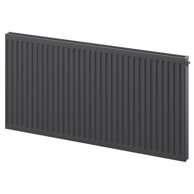 Mexen CV11 plaatradiator 400 x 1600 mm, onderste aansluiting, 1037 W, antraciet - W611-040-160-66