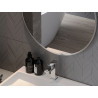 Mexen Loft ümmargune vannitoa peegel 70 cm, inox raam - 9850-070-070-000-10