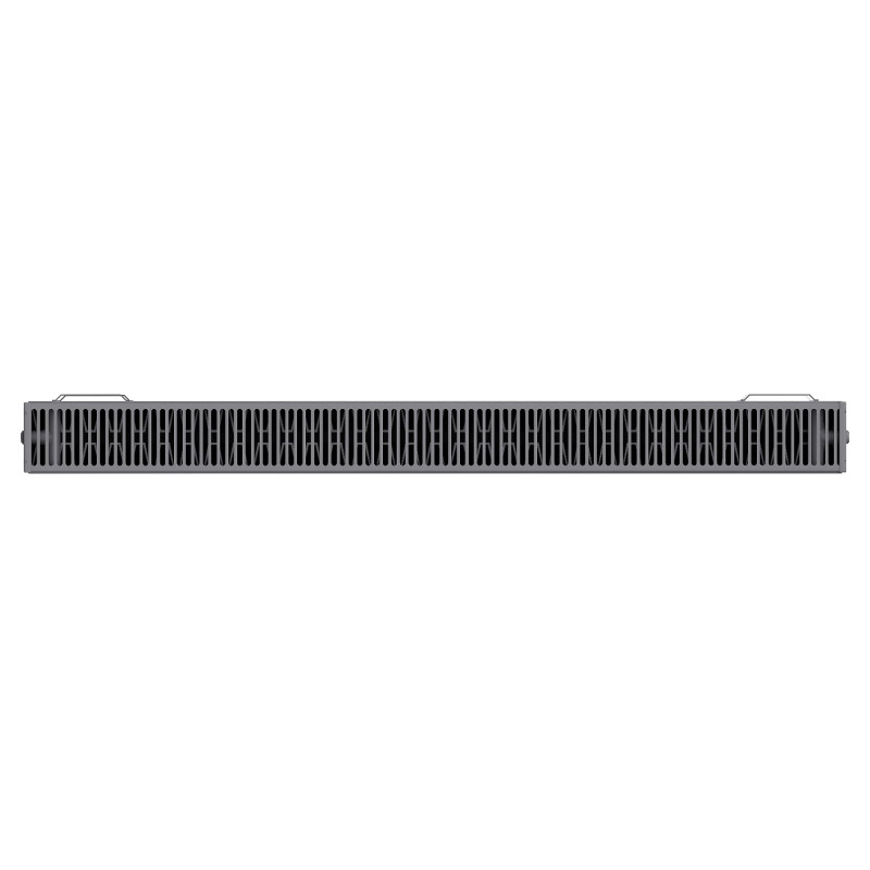 Mexen CF22 Flat plaatradiator 400 x 400 mm, zij aansluiting, 455 W, antraciet - W422F-040-040-66