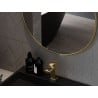 Mexen Loft lustro łazienkowe okragłe 30 cm, rama złota - 9850-030-030-000-50