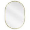 Mexen Loft Badezimmerspiegel oval 70 x 50 cm, goldener Rahmen - 9851-070-050-000-50