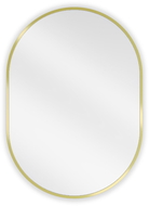 Mexen Loft Badezimmerspiegel oval 70 x 50 cm, goldener Rahmen - 9851-070-050-000-50