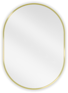Mexen Loft bathroom oval mirror 70 x 50 cm, gold frame - 9851-070-050-000-50