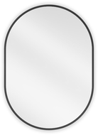 Mexen Loft ovāls vannas istabas spogulis 70 x 50 cm, melns rāmis - 9851-070-050-000-70