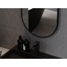 Mexen Loft ovaalne vannitoa peegel 70 x 50 cm, must raam - 9851-070-050-000-70