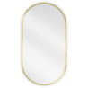 Mexen Loft ovaal badkamer spiegel 75 x 40 cm, gouden lijst - 9851-075-040-000-50