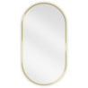 Mexen Loft oval bathroom mirror 75 x 40 cm, gold frame - 9851-075-040-000-50