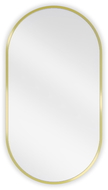 Mexen Loft ovaler Badezimmerspiegel 75 x 40 cm, goldener Rahmen - 9851-075-040-000-50