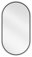 Mexen Loft ovaal vannitoapeegel 75 x 40 cm, must raam - 9851-075-040-000-70