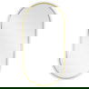 Mexen Loft espelho de casa de banho oval 80 x 40 cm, moldura dourada - 9851-080-040-000-50
