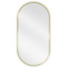 Mexen Loft ovaler Badezimmerspiegel 80 x 40 cm, goldener Rahmen - 9851-080-040-000-50