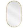 Mexen Loft oval bathroom mirror 80 x 45 cm, gold frame - 9851-080-045-000-50