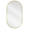 Mexen Loft ovale badkamerspiegel 80 x 45 cm, gouden frame - 9851-080-045-000-50