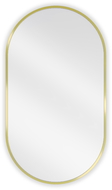 Mexen Loft oval bathroom mirror 80 x 45 cm, gold frame - 9851-080-045-000-50
