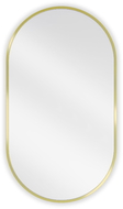 Mexen Loft ovale Badezimmerspiegel 80 x 45 cm, goldener Rahmen - 9851-080-045-000-50