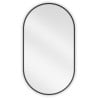 Mexen Loft ovale badkamerspiegel 80 x 45 cm, zwarte lijst - 9851-080-045-000-70