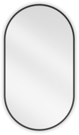 Mexen Loft ovalno kupaonsko ogledalo 80 x 45 cm, crni okvir - 9851-080-045-000-70