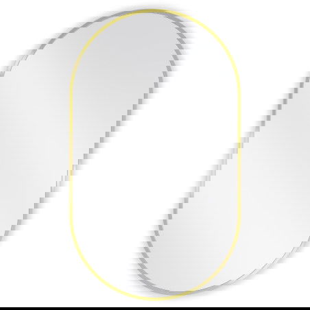 Mexen Loft vannas istabas ovāls spogulis 85 x 50 cm, zelta rāmis - 9851-085-050-000-50