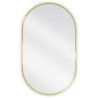 Mexen Loft ovale badkamer spiegel 85 x 50 cm, gouden lijst - 9851-085-050-000-50