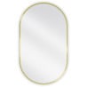 Mexen Loft ovaler Badezimmerspiegel 85 x 50 cm, goldener Rahmen - 9851-085-050-000-50