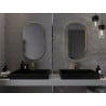 Mexen Loft ovaler Badezimmerspiegel 85 x 50 cm, goldener Rahmen - 9851-085-050-000-50