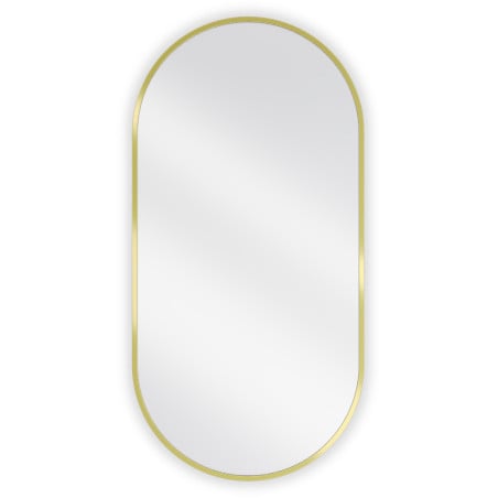 Mexen Loft lustro łazienkowe owalne 90 x 45 cm, rama złota szczotkowana - 9851-090-045-000-50