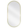 Mexen Loft oval bathroom mirror 90 x 45 cm, gold frame - 9851-090-045-000-50