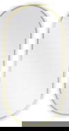 Mexen Loft bathroom mirror oval 90 x 45 cm, gold frame - 9851-090-045-000-50