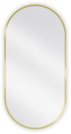 Mexen Loft ovalno ogledalo za kupaonicu 90 x 45 cm, zlatni okvir - 9851-090-045-000-50