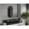 Mexen Loft lustro łazienkowe owalne 90 x 45 cm, rama złota - 9851-090-045-000-50