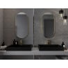 Mexen Loft lustro łazienkowe owalne 90 x 45 cm, rama złota - 9851-090-045-000-50