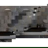 Mexen Loft miroir de salle de bain ovale 90 x 45 cm, cadre doré - 9851-090-045-000-50