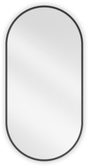 Mexen Loft ovalno kupaonsko ogledalo 90 x 45 cm, crni okvir - 9851-090-045-000-70