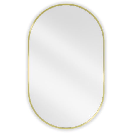 Mexen Loft miroir de salle de bain ovale 90 x 55 cm, cadre doré - 9851-090-055-000-50