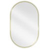 Mexen Loft ovaler Badezimmerspiegel 90 x 55 cm, goldener Rahmen - 9851-090-055-000-50