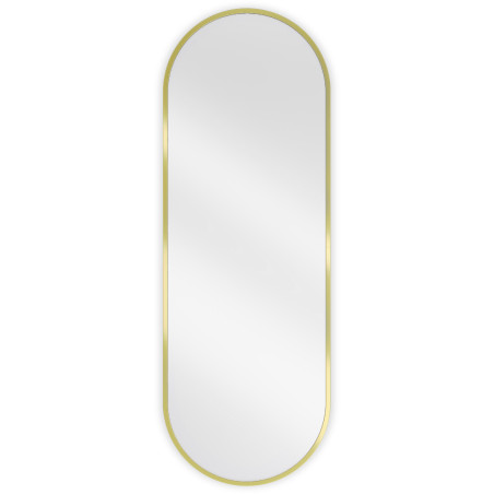 Mexen Loft miroir de salle de bain ovale 100 x 35 cm, cadre doré - 9851-100-035-000-50