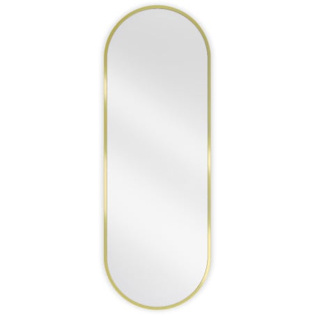 Mexen Loft ovaler Badezimmerspiegel 100 x 35 cm, goldener Rahmen - 9851-100-035-000-50