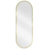 Mexen Loft ovaler Badezimmerspiegel 100 x 35 cm, goldener Rahmen - 9851-100-035-000-50
