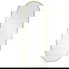 Mexen Loft specchio da bagno ovale 100 x 35 cm, cornice dorata - 9851-100-035-000-50