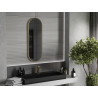 Mexen Loft lustro łazienkowe owalne 100 x 35 cm, rama złota - 9851-100-035-000-50