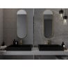 Mexen Loft ovaler Badezimmerspiegel 100 x 35 cm, goldener Rahmen - 9851-100-035-000-50