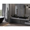 Mexen Loft ovaler Badezimmerspiegel 100 x 35 cm, goldener Rahmen - 9851-100-035-000-50