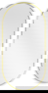 Mexen Loft oval bathroom mirror 100 x 50 cm, gold frame - 9851-100-050-000-50