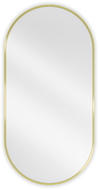 Mexen Loft ovaliger Badezimmerspiegel 100 x 50 cm, goldener Rahmen - 9851-100-050-000-50