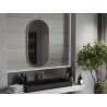 Mexen Loft ovaalne vannitoa peegel 100 x 50 cm, kuldne raam - 9851-100-050-000-50