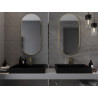 Mexen Loft ovaalne vannitoa peegel 100 x 50 cm, kuldne raam - 9851-100-050-000-50