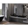 Mexen Loft Ovaler Badezimmer-Spiegel 100 x 50 cm, Goldrahmen - 9851-100-050-000-50